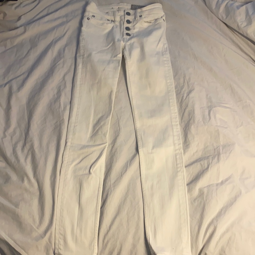 White allsaints skinny jean